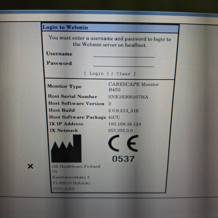 GE Healthcare GE Healthcare Carescape B450 Critical Care Patient Monitor Patient Monitors reLink Medical