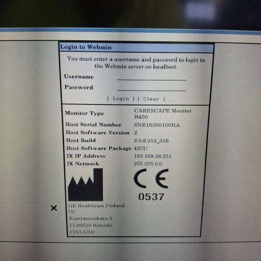 GE Healthcare GE Healthcare Carescape B450 Critical Care Patient Monitor Patient Monitors reLink Medical