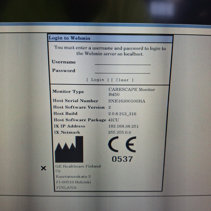 GE Healthcare GE Healthcare Carescape B450 Critical Care Patient Monitor Patient Monitors reLink Medical