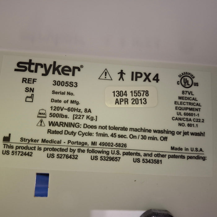 Stryker Secure III 3005 Hospital Bed