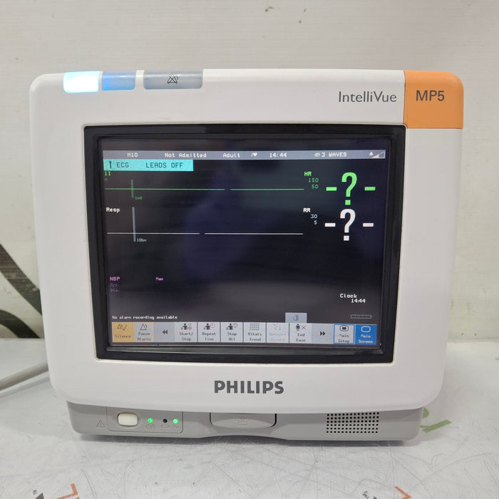 Philips Intellivue MP5 - ECG, Fast SpO2, NIBP Patient Monitor