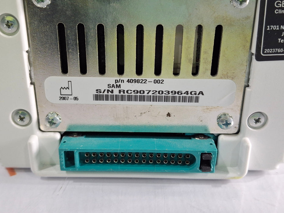 GE Healthcare GE Healthcare SAM Smart Anesthesia Multi-Gas Module Patient Monitors reLink Medical