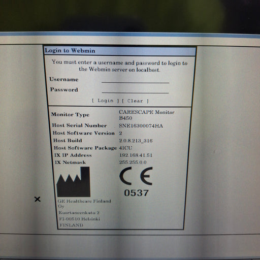 GE Healthcare GE Healthcare Carescape B450 Critical Care Patient Monitor Patient Monitors reLink Medical