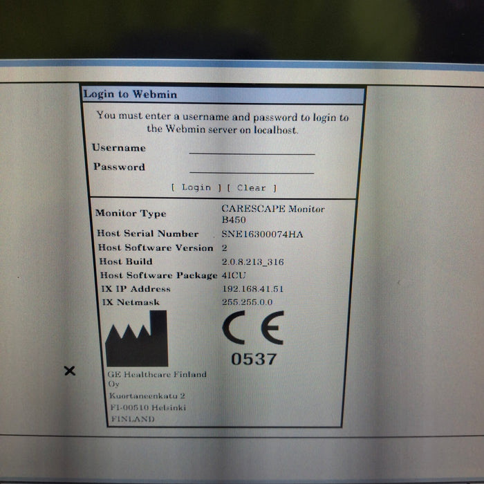 GE Healthcare GE Healthcare Carescape B450 Critical Care Patient Monitor Patient Monitors reLink Medical