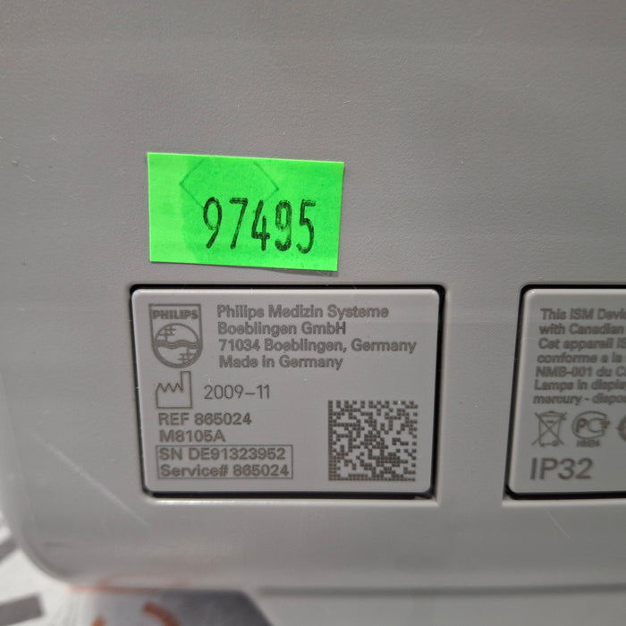 Philips Intellivue MP5 - ECG, Fast SpO2, NIBP Patient Monitor