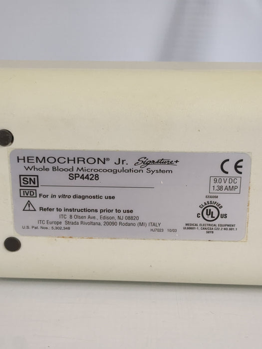 ITC / International Technidyne Corp ITC / International Technidyne Corp Hemochron Jr. Signature+ Microcoagulation Sy Clinical Lab reLink Medical