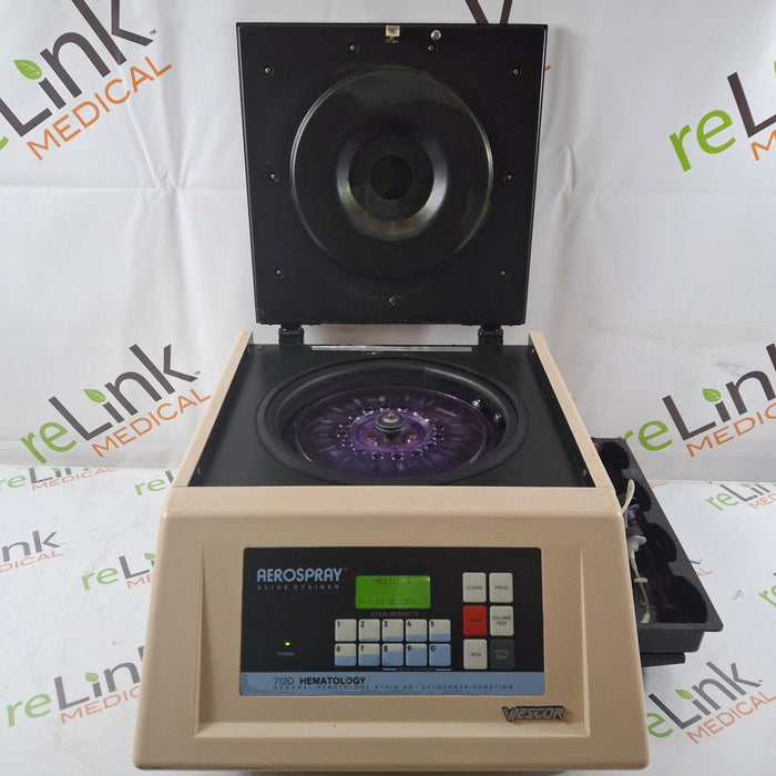 Wescor Wescor 7120 Aerospray Hematology Slide Stainer Cytocentrifuge Centrifuges reLink Medical