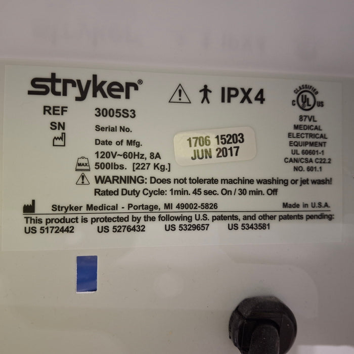 Stryker Secure III 3005 Hospital Bed