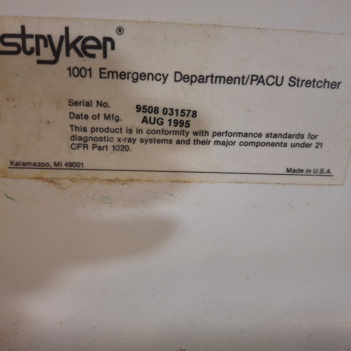 Stryker Stryker 1001 ED/PACU Stretcher Beds & Stretchers reLink Medical