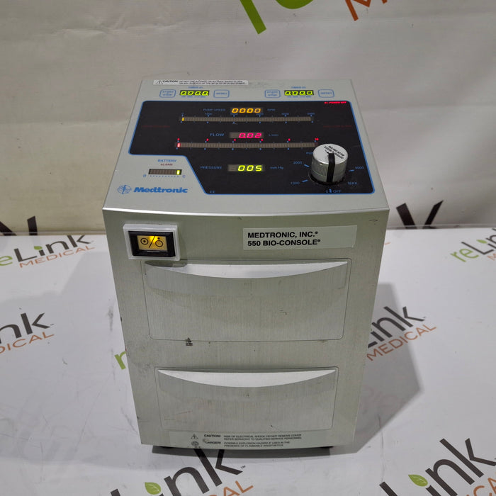 Medtronic 550 Bio Console Extracorporeal Blood Pump Controller