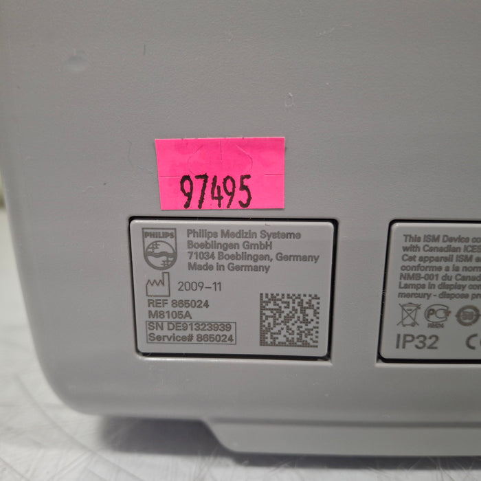 Philips Intellivue MP5 - ECG, Fast SpO2, NIBP Patient Monitor