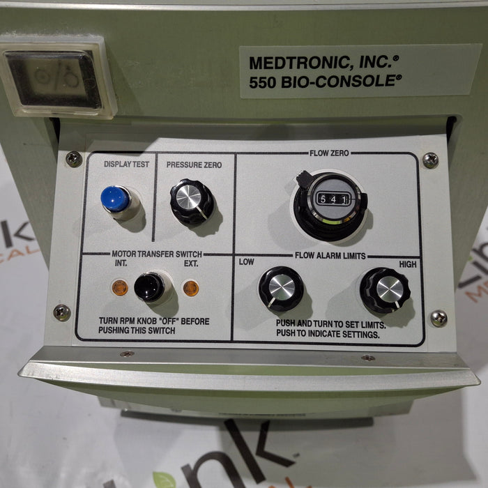 Medtronic 550 Bio Console Extracorporeal Blood Pump Controller