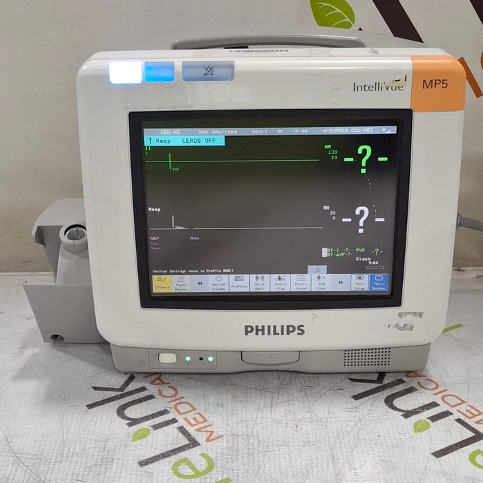 Philips Intellivue MP5 - ECG, Fast SpO2, NIBP Patient Monitor