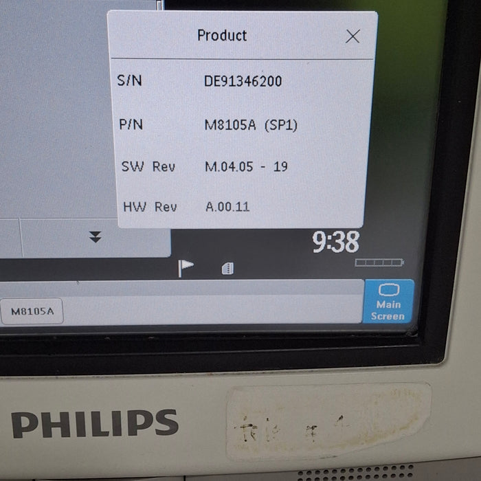 Philips IntelliVue MP5 SpO2, ECG, NIBP, IBP, Temp, CO2 Patient Monitor