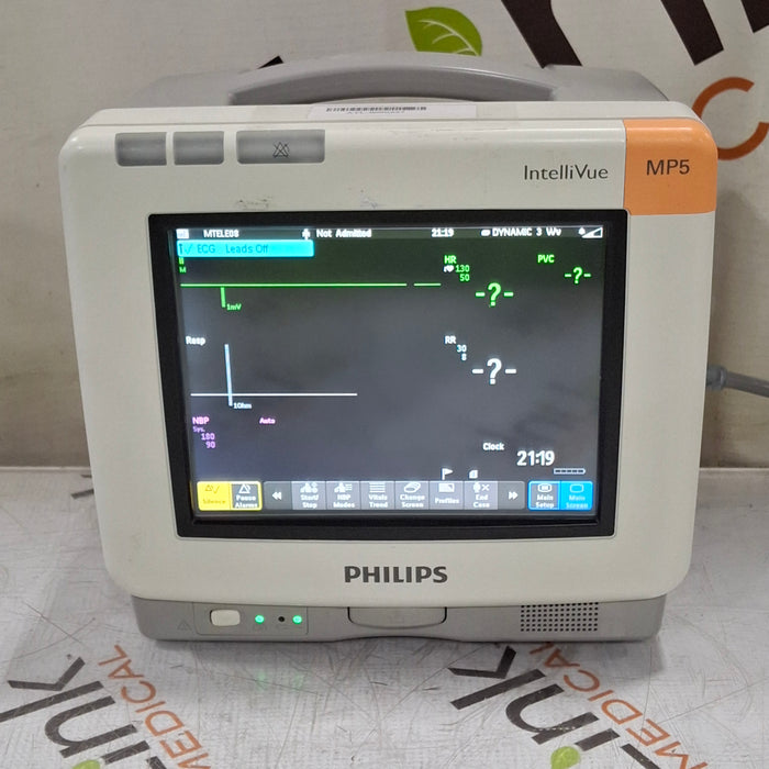 Philips Intellivue MP5 - ECG, Fast SpO2, NIBP Patient Monitor