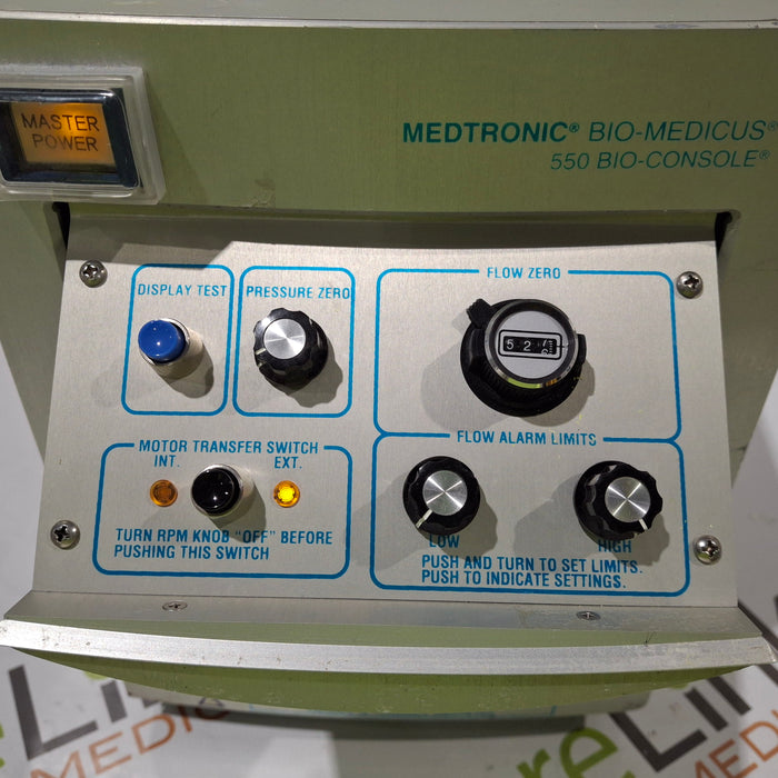 Medtronic 550 Bio Console Extracorporeal Blood Pump Controller