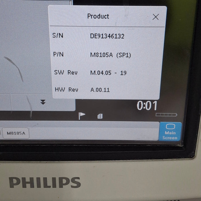 Philips Intellivue MP5 - ECG, Fast SpO2, NIBP Patient Monitor