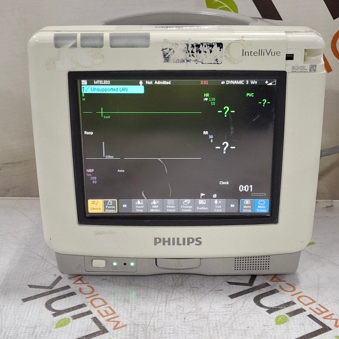 Philips Intellivue MP5 - ECG, Fast SpO2, NIBP Patient Monitor