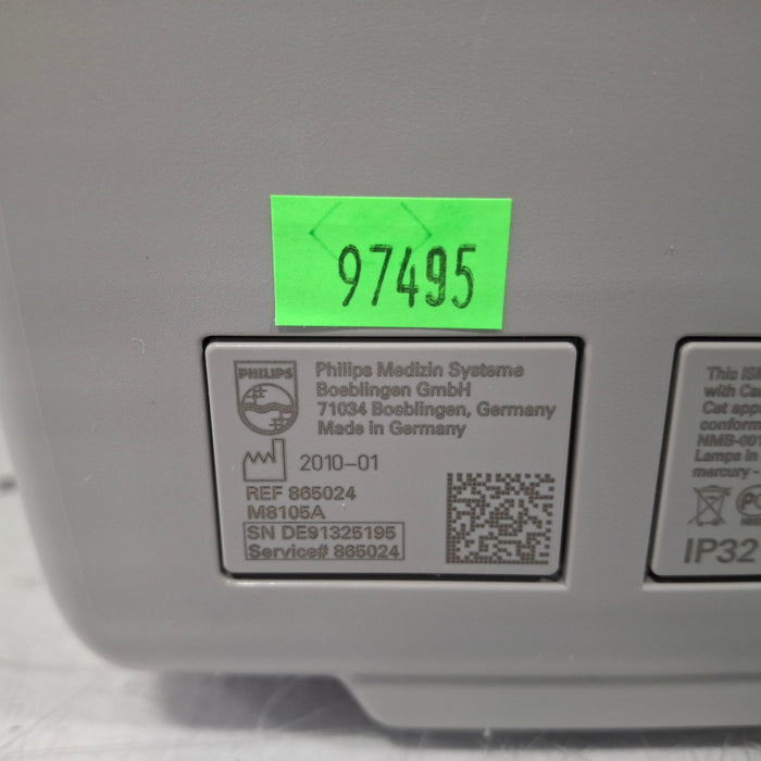 Philips Intellivue MP5 - ECG, Fast SpO2, NIBP Patient Monitor