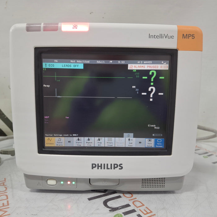 Philips Intellivue MP5 - ECG, Fast SpO2, NIBP Patient Monitor