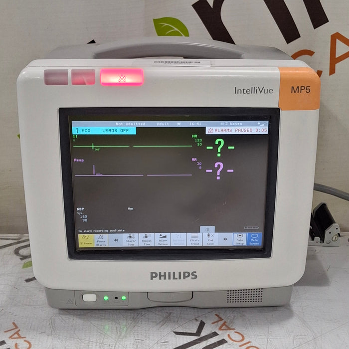 Philips Intellivue MP5 - ECG, Fast SpO2, NIBP Patient Monitor