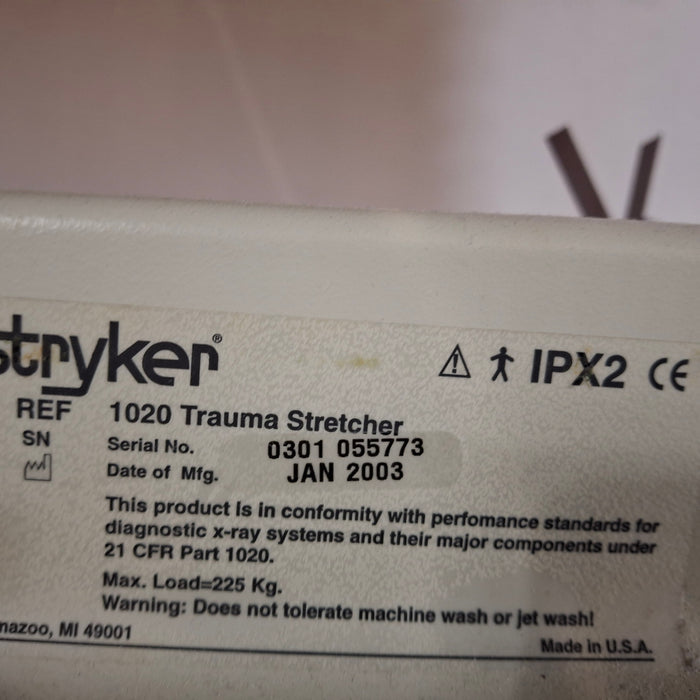 Stryker 1020 Trauma Stretcher