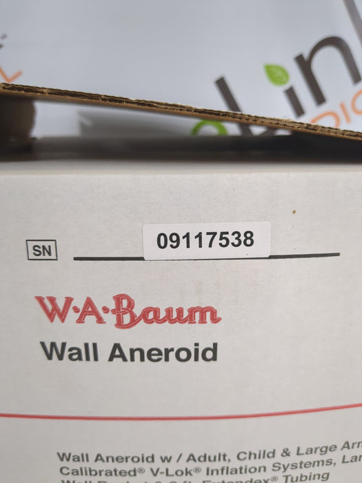 WA BAUM WA BAUM Sphygmomanometer Blood Pressure Monitor Diagnostic Exam Equipment reLink Medical