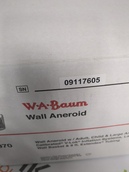 WA BAUM WA BAUM Sphygmomanometer Blood Pressure Monitor Diagnostic Exam Equipment reLink Medical