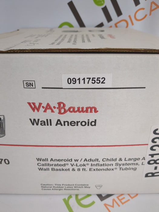 WA BAUM WA BAUM Sphygmomanometer Blood Pressure Monitor Diagnostic Exam Equipment reLink Medical