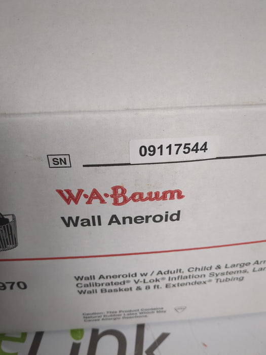 WA BAUM WA BAUM Sphygmomanometer Blood Pressure Monitor Diagnostic Exam Equipment reLink Medical