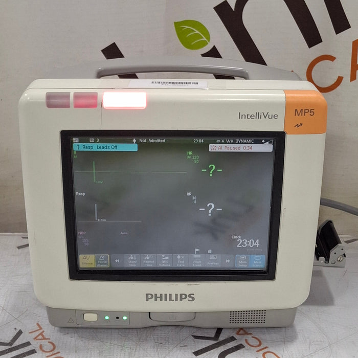 Philips Intellivue MP5 - ECG, Fast SpO2, NIBP Patient Monitor