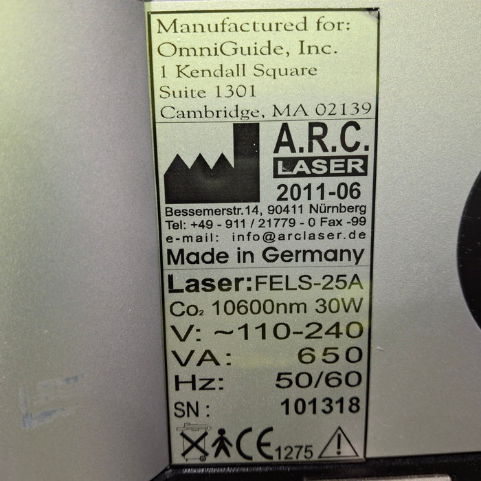 OmniGuide, Inc. Fels-25A CO2 Laser