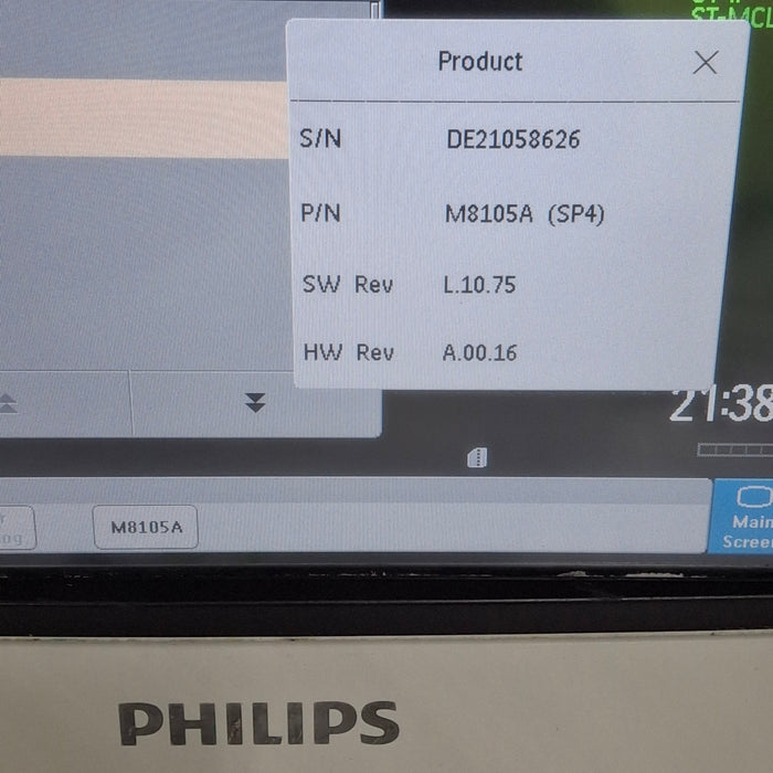 Philips IntelliVue MP5 SpO2, ECG, NIBP, IBP, Temp, CO2 Patient Monitor