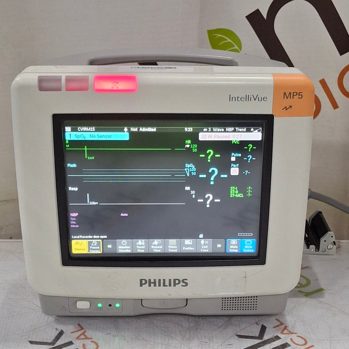 Philips Intellivue MP5 - ECG, Fast SpO2, NIBP, Press, Temp Patient Monitor