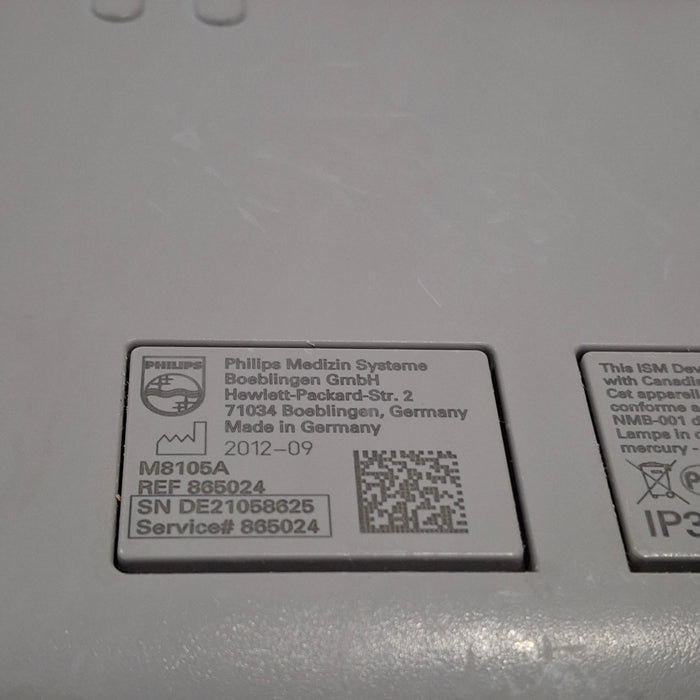 Philips Intellivue MP5 - ECG, OxiMax SpO2, NIBP Patient Monitor