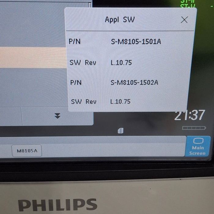 Philips Intellivue MP5 - ECG, OxiMax SpO2, NIBP Patient Monitor