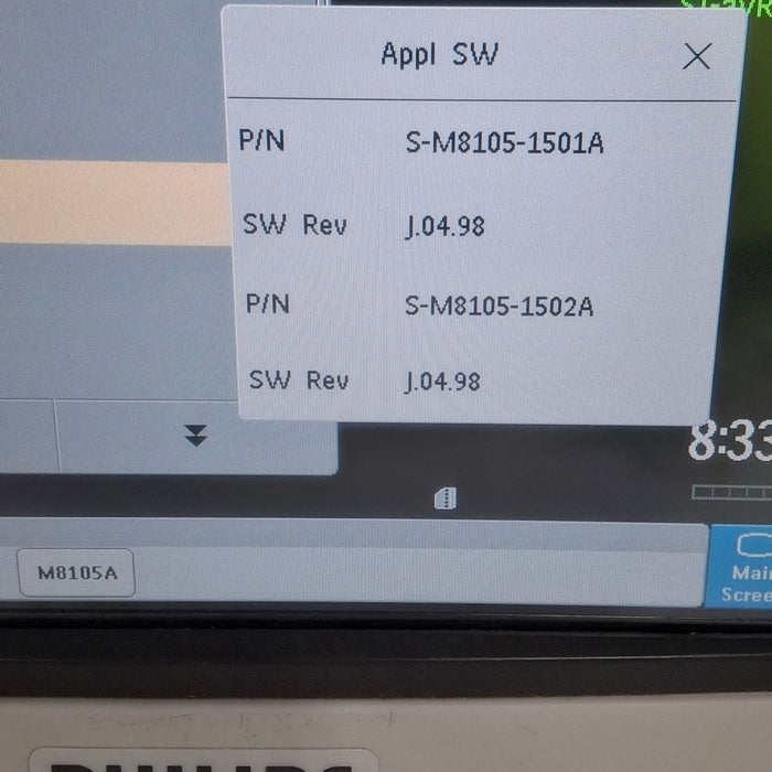 Philips Intellivue MP5 - ECG, OxiMax SpO2, NIBP Patient Monitor