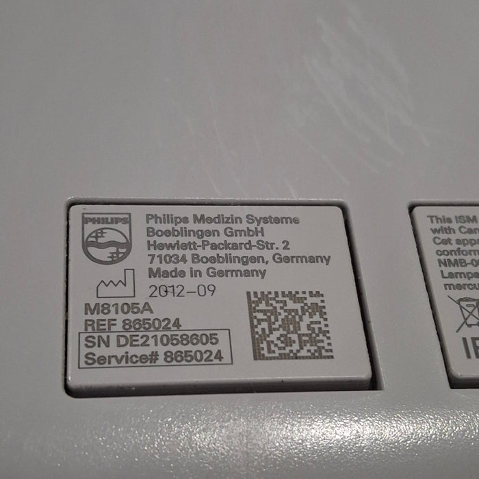 Philips Intellivue MP5 - ECG, OxiMax SpO2, NIBP Patient Monitor