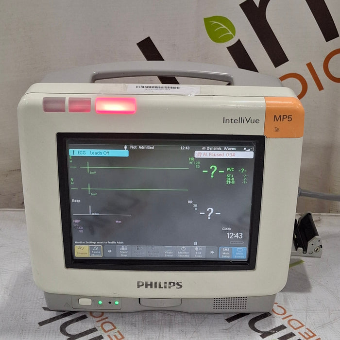 Philips IntelliVue MP5 SpO2, ECG, NIBP, IBP, Temp, CO2 Patient Monitor