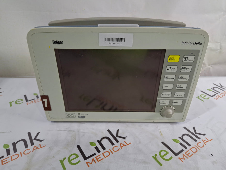 Draeger Medical Infinity Delta Patient Monitor