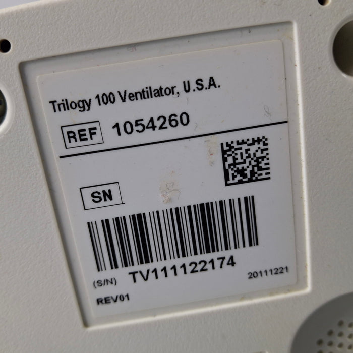 Philips Philips Trilogy 100 Portable Ventilator Respiratory reLink Medical