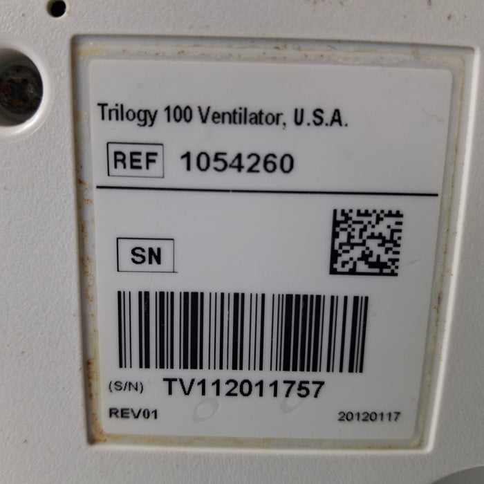 Philips Philips Trilogy 100 Portable Ventilator Respiratory reLink Medical