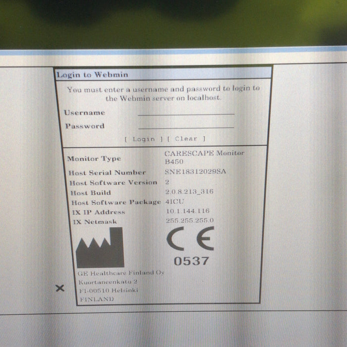 GE Healthcare GE Healthcare Carescape B450 Critical Care Patient Monitor Patient Monitors reLink Medical