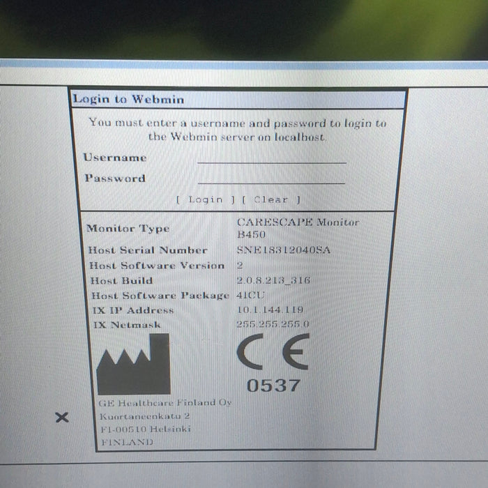 GE Healthcare GE Healthcare Carescape B450 Critical Care Patient Monitor Patient Monitors reLink Medical