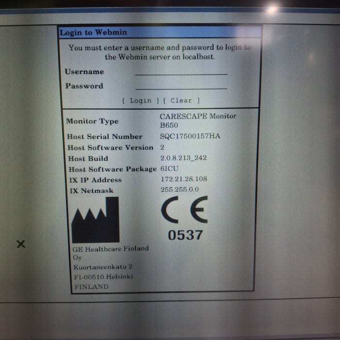 GE Healthcare GE Healthcare Carescape B650 Critical Care Patient Monitor Patient Monitors reLink Medical