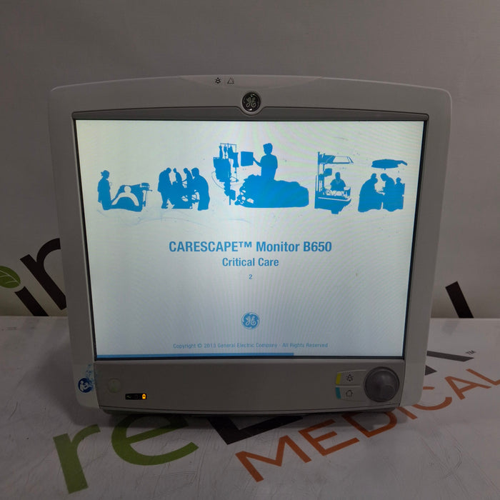 GE Healthcare GE Healthcare Carescape B650 Critical Care Patient Monitor Patient Monitors reLink Medical