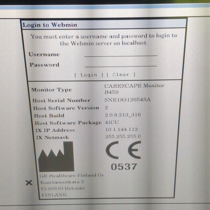 GE Healthcare GE Healthcare Carescape B450 Critical Care Patient Monitor Patient Monitors reLink Medical