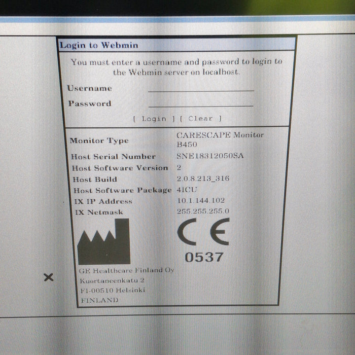 GE Healthcare GE Healthcare Carescape B450 Critical Care Patient Monitor Patient Monitors reLink Medical
