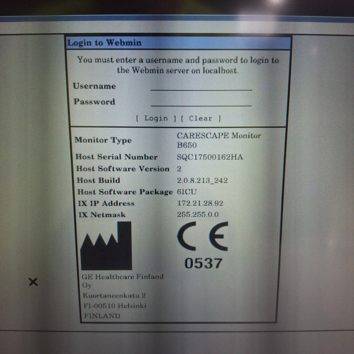 GE Healthcare GE Healthcare Carescape B650 Critical Care Patient Monitor Patient Monitors reLink Medical