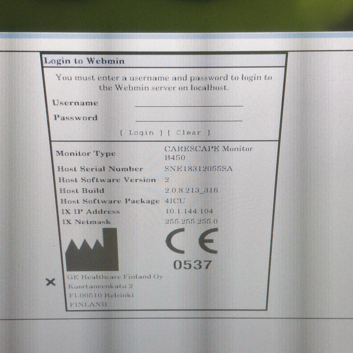 GE Healthcare GE Healthcare Carescape B450 Critical Care Patient Monitor Patient Monitors reLink Medical